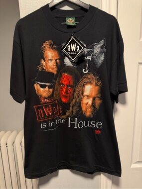 Vintage 1998 NWT WCW NWO Is In The House Wolfpac T Shirt Size Men’s Large